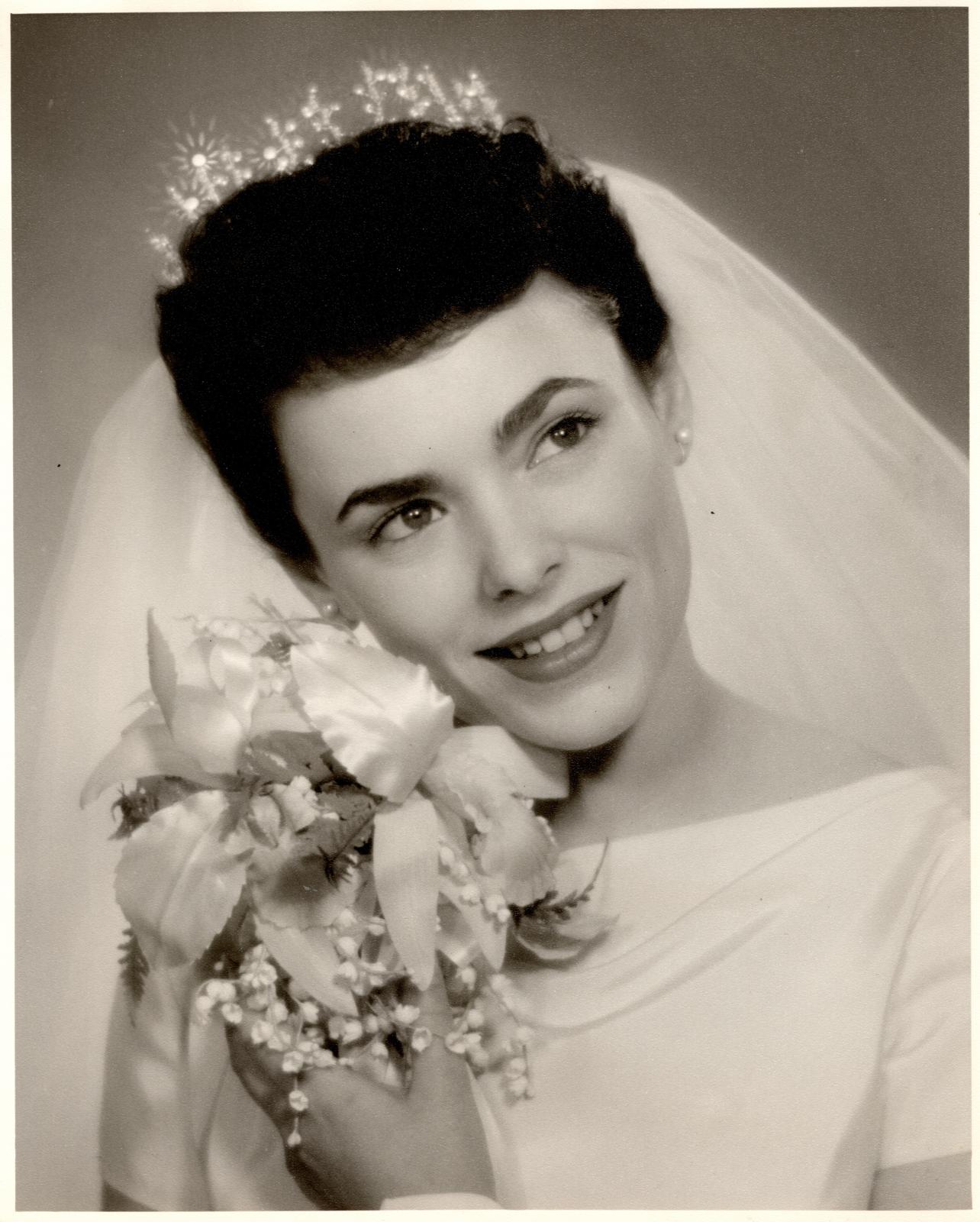 Lorraine on her wedding day