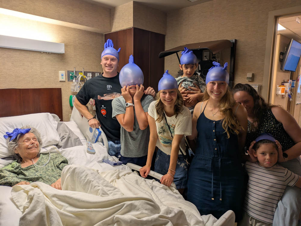 Family at the hospital